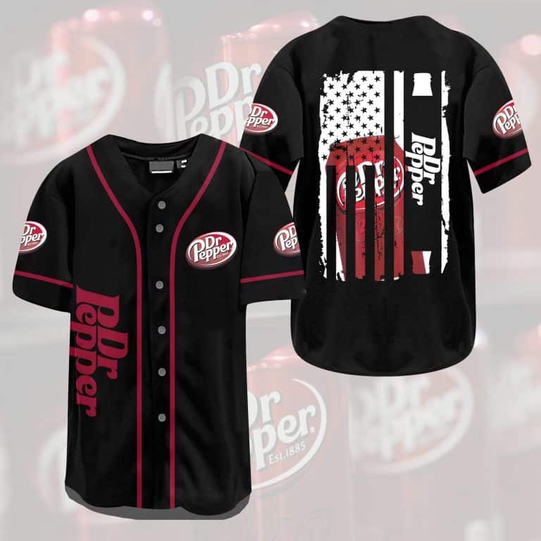 Dr Pepper Flag Baseball Jersey Gift For Beer Lovers Dr Pepper Flag Baseball Jersey Gift For Beer Lovers