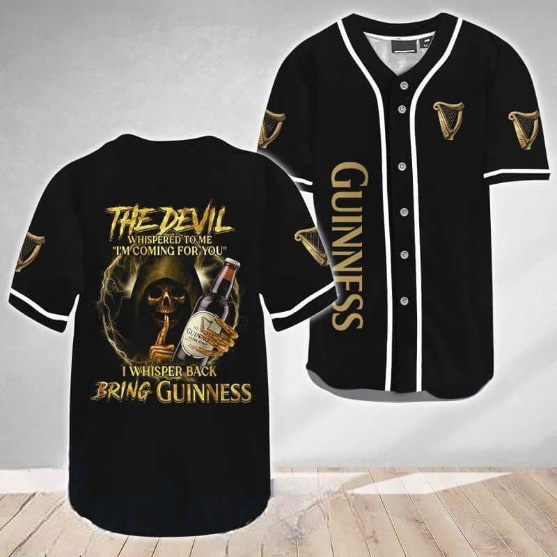 The Devil Bring Guinness Baseball Jersey I'm Coming For You The Devil Bring Guinness Baseball Jersey I'm Coming For You
