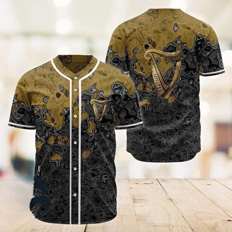 Guinness Beer Baseball Jersey Gift For Sporty Husband Guinness Beer Baseball Jersey Gift For Sporty Husband