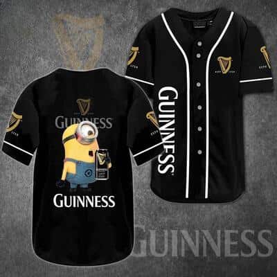 Minion Guinness Baseball Jersey Beer Lovers Gift