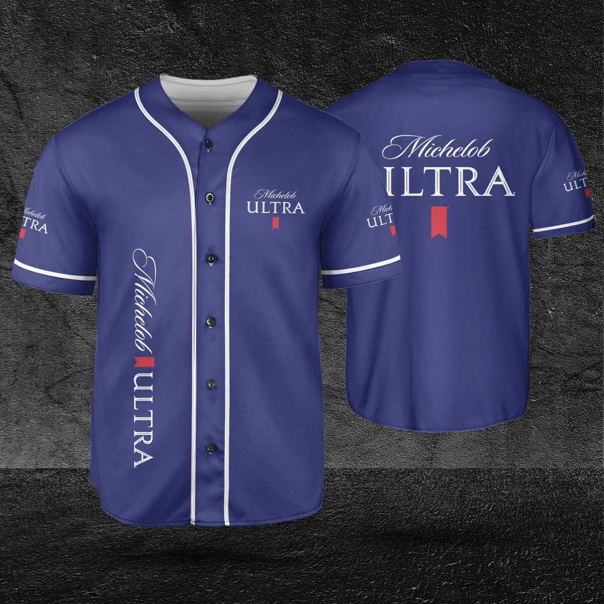 Classic Blue Michelob ULTRA Baseball Jersey Gift For Beer Lovers Classic Blue Michelob ULTRA Baseball Jersey Gift For Beer Lovers