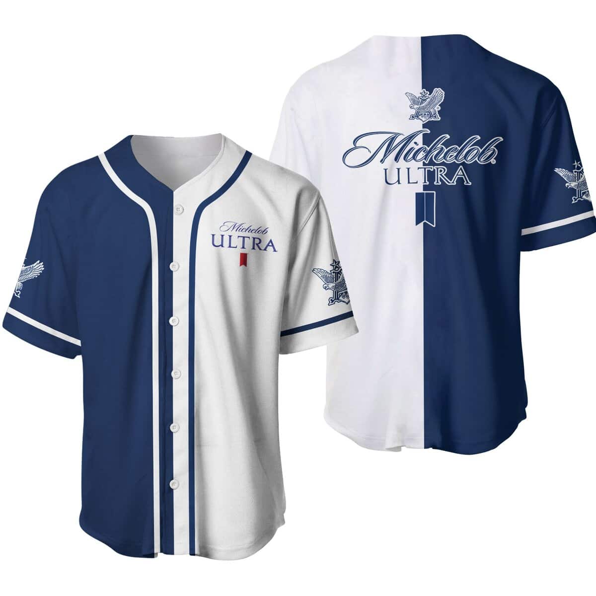 Michelob ULTRA Baseball Jersey Dual Colors Beer Lovers Gift Michelob ULTRA Baseball Jersey Dual Colors Beer Lovers Gift