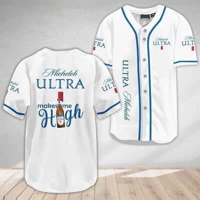 Michelob ULTRA Beer Baseball Jersey Make Me High Michelob ULTRA Beer Baseball Jersey Make Me High
