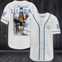 US Flag Black Skull Michelob ULTRA Baseball Jersey US Flag Black Skull Michelob ULTRA Baseball Jersey