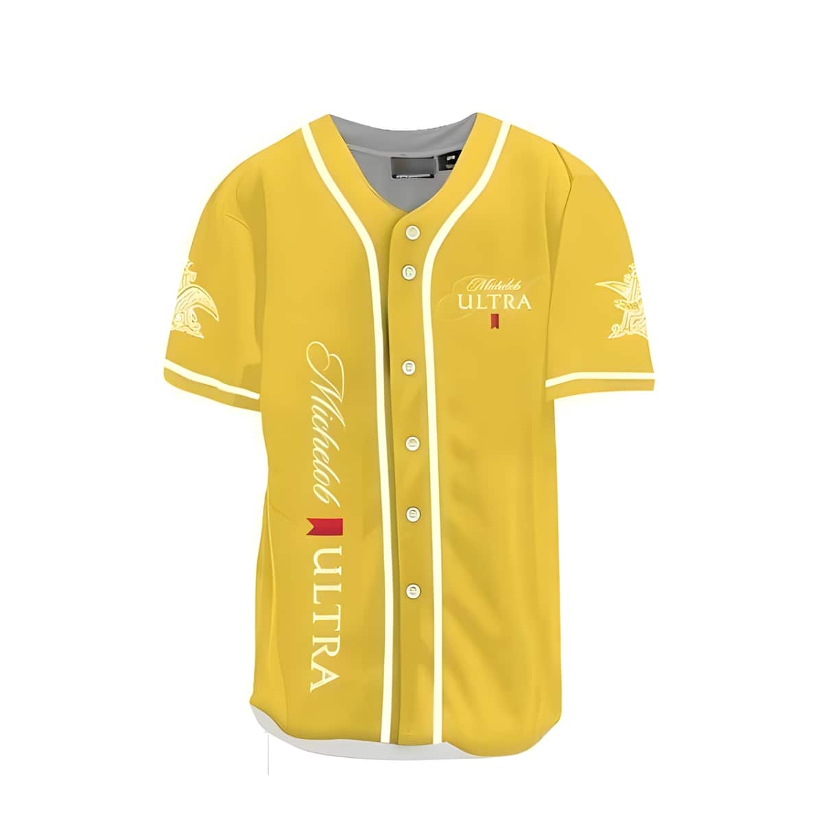 Yellow Michelob ULTRA Organic Seltzer Baseball Jersey Beer Lovers Gift Yellow Michelob ULTRA Organic Seltzer Baseball Jersey Beer Lovers Gift