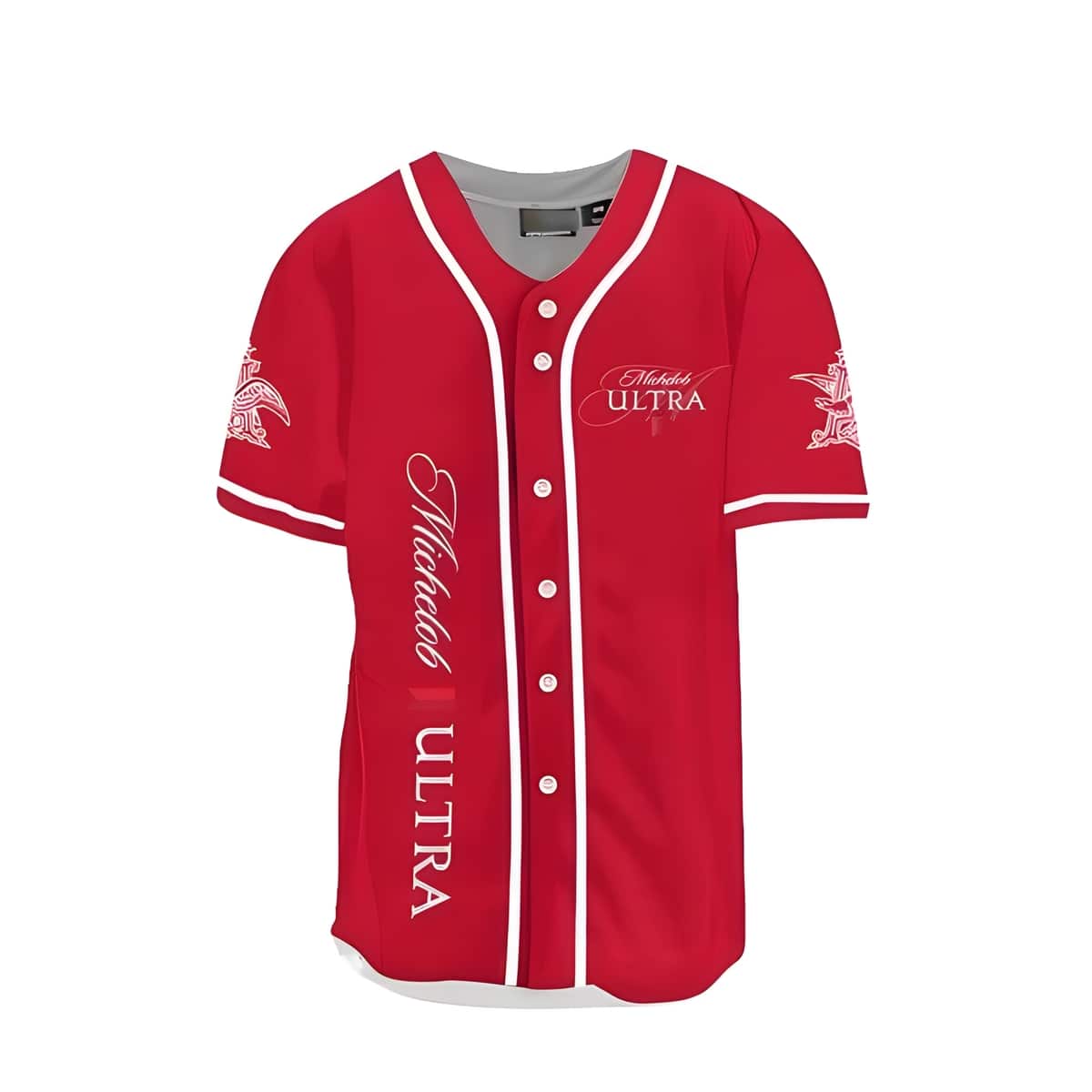 Red Michelob ULTRA Organic Seltzer Baseball Jersey Gift For Beer Lovers Red Michelob ULTRA Organic Seltzer Baseball Jersey Gift For Beer Lovers