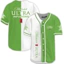 Infusions Green Michelob ULTRA Beer Baseball Jersey Infusions Green Michelob ULTRA Beer Baseball Jersey