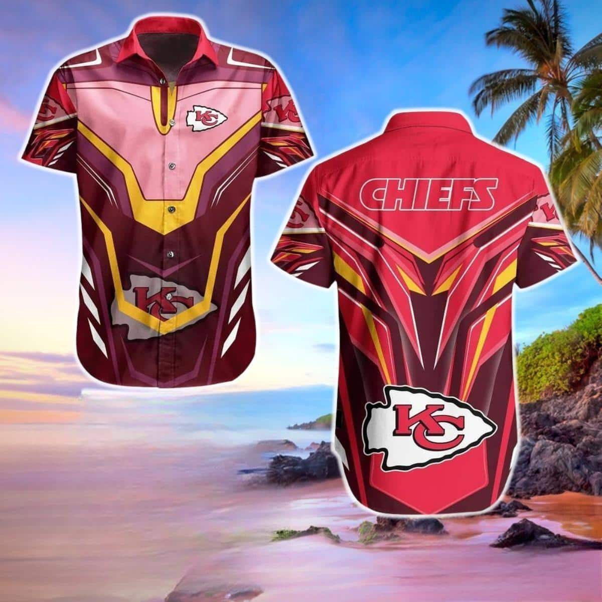 Aloha NFL Kansas City Chiefs Hawaiian Shirt Gift For Football Fans Aloha NFL Kansas City Chiefs Hawaiian Shirt Gift For Football Fans
