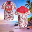 Aloha NFL Kansas City Chiefs Hawaiian Shirt Tropical Flower Pattern Aloha NFL Kansas City Chiefs Hawaiian Shirt Tropical Flower Pattern