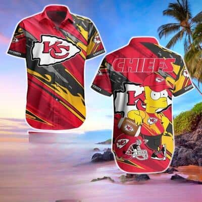 Bart Simpson NFL Kansas City Chiefs Hawaiian Shirt Best Beach Gift Bart Simpson NFL Kansas City Chiefs Hawaiian Shirt Best Beach Gift