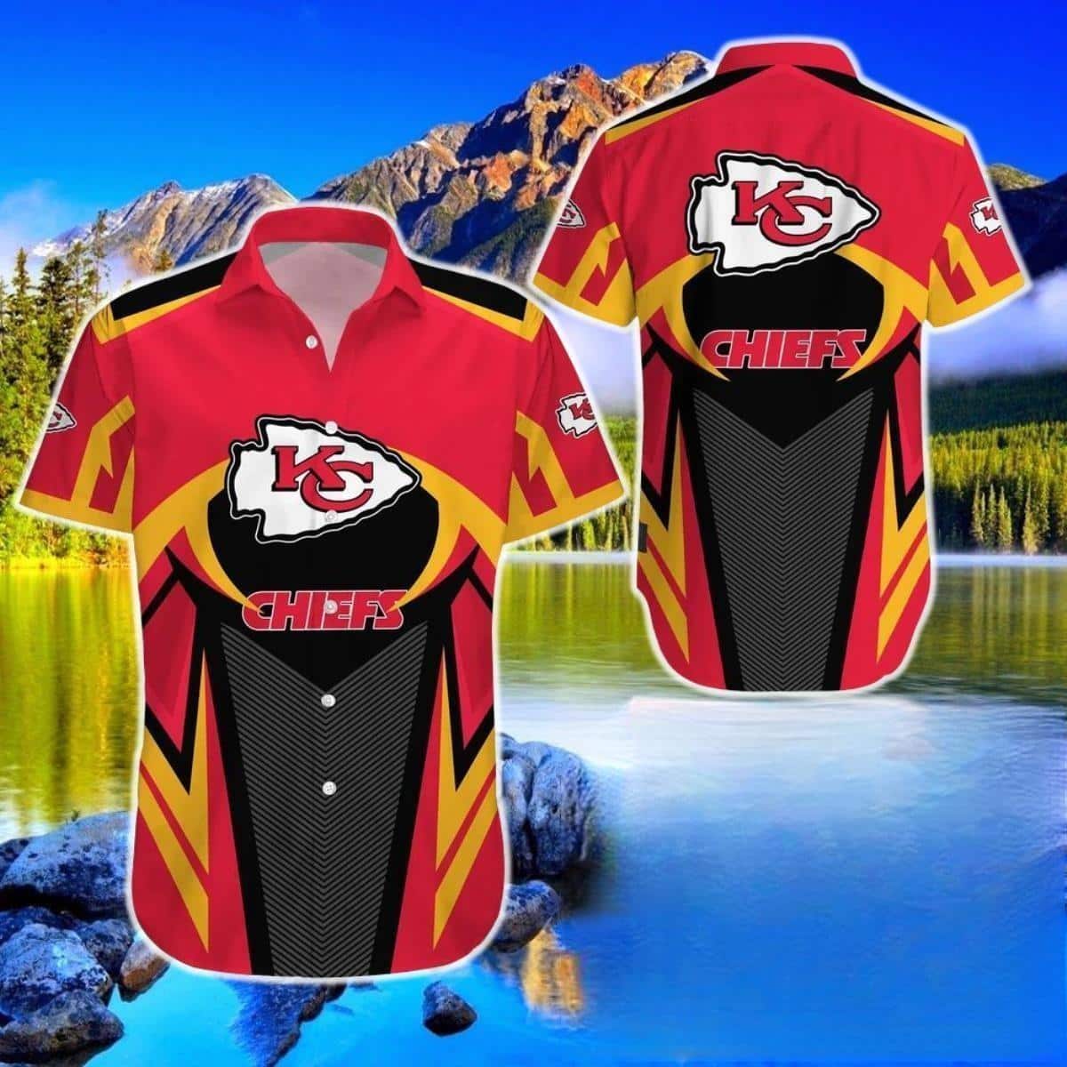 Aloha NFL Kansas City Chiefs Hawaiian Shirt Beach Gift For Football Fans Aloha NFL Kansas City Chiefs Hawaiian Shirt Beach Gift For Football Fans