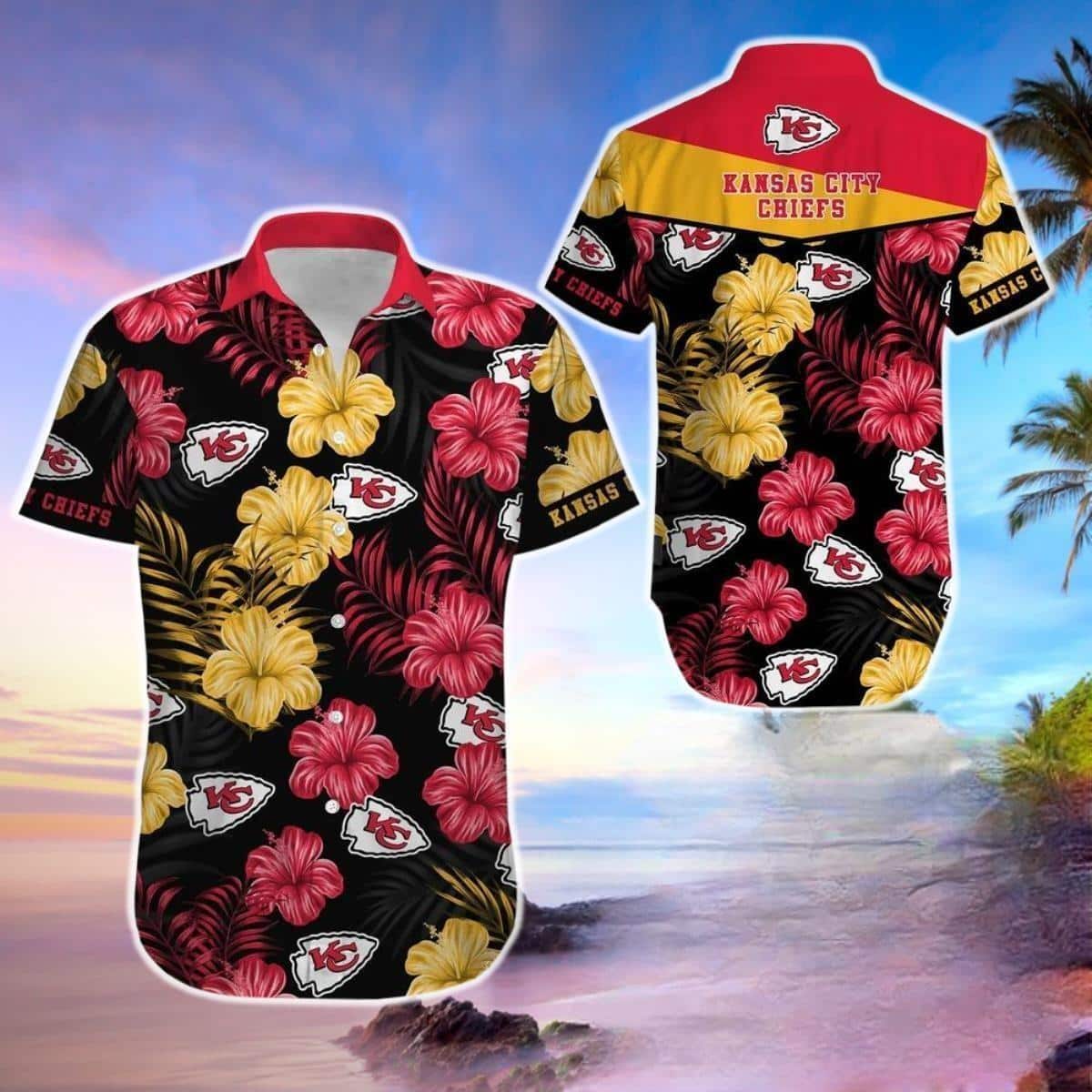 Summer Aloha NFL Kansas City Chiefs Hawaiian Shirt Gift For Beach Lovers