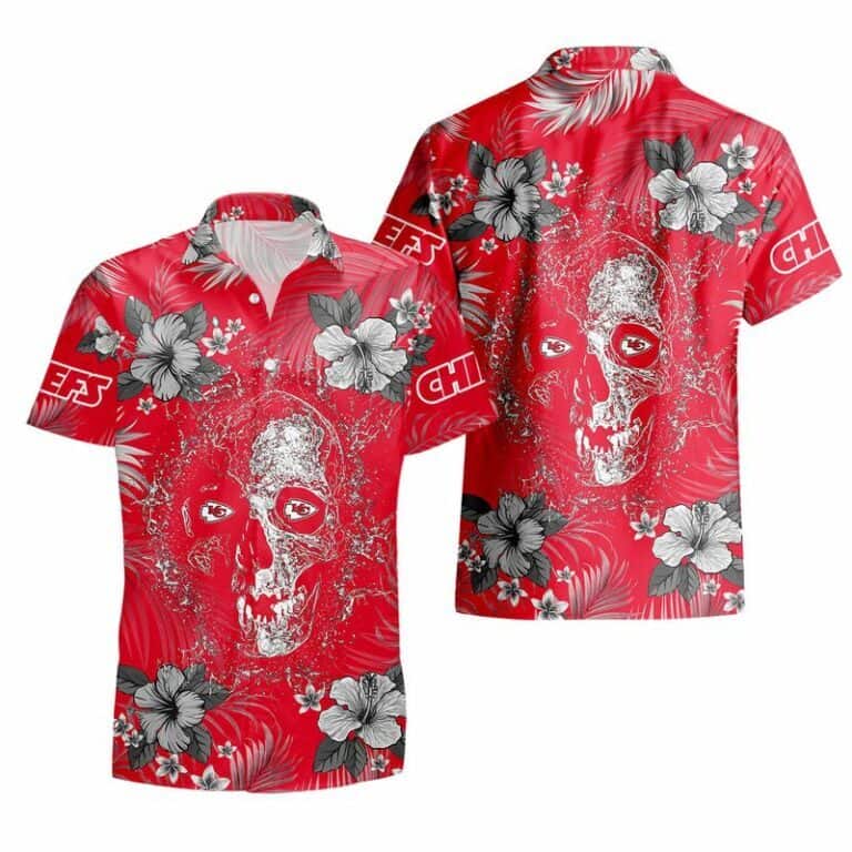 Summer Aloha Skull NFL Kansas City Chiefs Hawaiian Shirt Summer Aloha Skull NFL Kansas City Chiefs Hawaiian Shirt