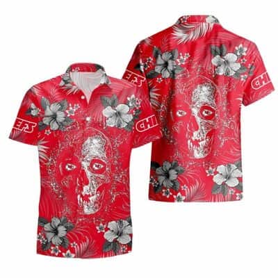 Summer Aloha Skull NFL Kansas City Chiefs Hawaiian Shirt Summer Aloha Skull NFL Kansas City Chiefs Hawaiian Shirt