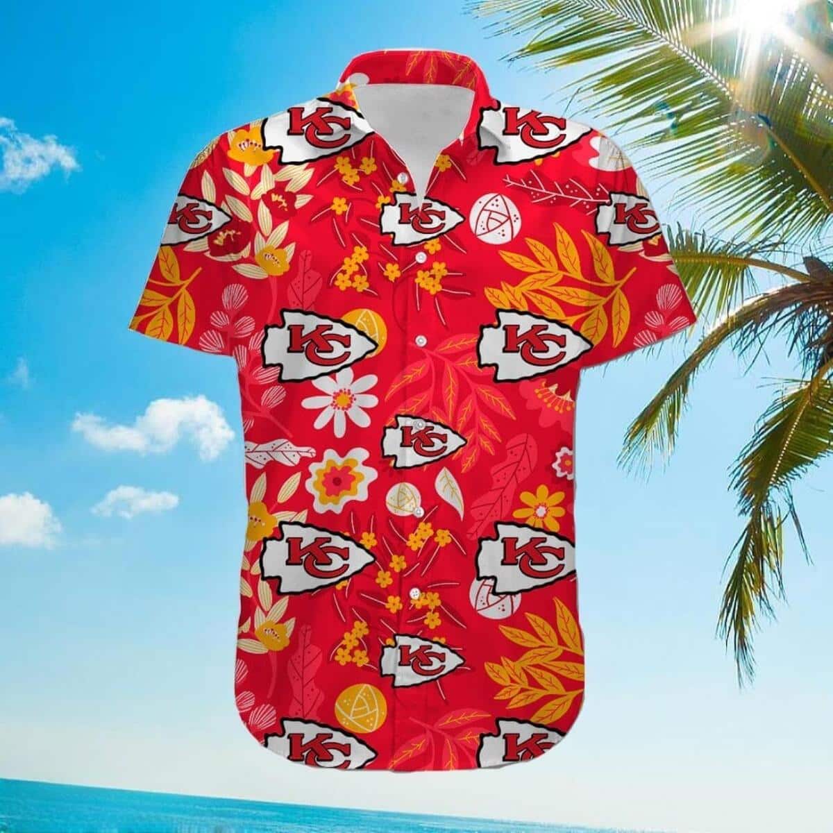 Summer Aloha NFL Kansas City Chiefs Hawaiian Shirt Beach Gift For Football Fans