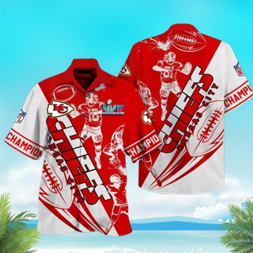 Super Bowl Champions NFL Kansas City Chiefs Hawaiian Shirt Summer Beach Gift Super Bowl Champions NFL Kansas City Chiefs Hawaiian Shirt Summer Beach Gift