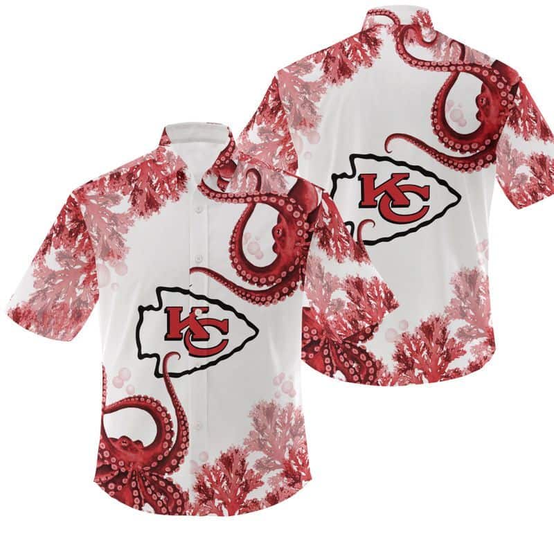 NFL Kansas City Chiefs Hawaiian Shirt Gift For Football Fans Aloha