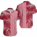 Aloha NFL Kansas City Chiefs Hawaiian Shirt Palm Leaves and Stripes Pattern Aloha NFL Kansas City Chiefs Hawaiian Shirt Palm Leaves and Stripes Pattern