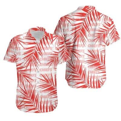 Aloha NFL Kansas City Chiefs Hawaiian Shirt Tropical Leaves Summer Beach Gift Aloha NFL Kansas City Chiefs Hawaiian Shirt Tropical Leaves Summer Beach Gift