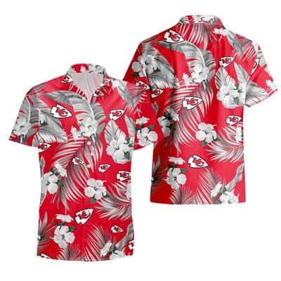 Aloha NFL Kansas City Chiefs Hawaiian Shirt Tropical Pattern Aloha NFL Kansas City Chiefs Hawaiian Shirt Tropical Pattern