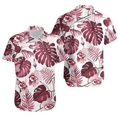 Beach Aloha NFL Kansas City Chiefs Tropical Palm Leaves Hawaiian Shirt Beach Aloha NFL Kansas City Chiefs Tropical Palm Leaves Hawaiian Shirt