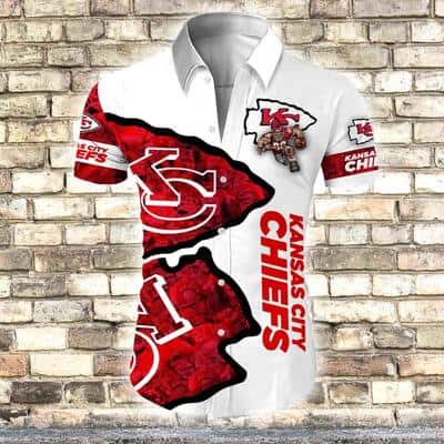 NFL Kansas City Chiefs Hawaiian Shirt Football Gift For Dad NFL Kansas City Chiefs Hawaiian Shirt Football Gift For Dad