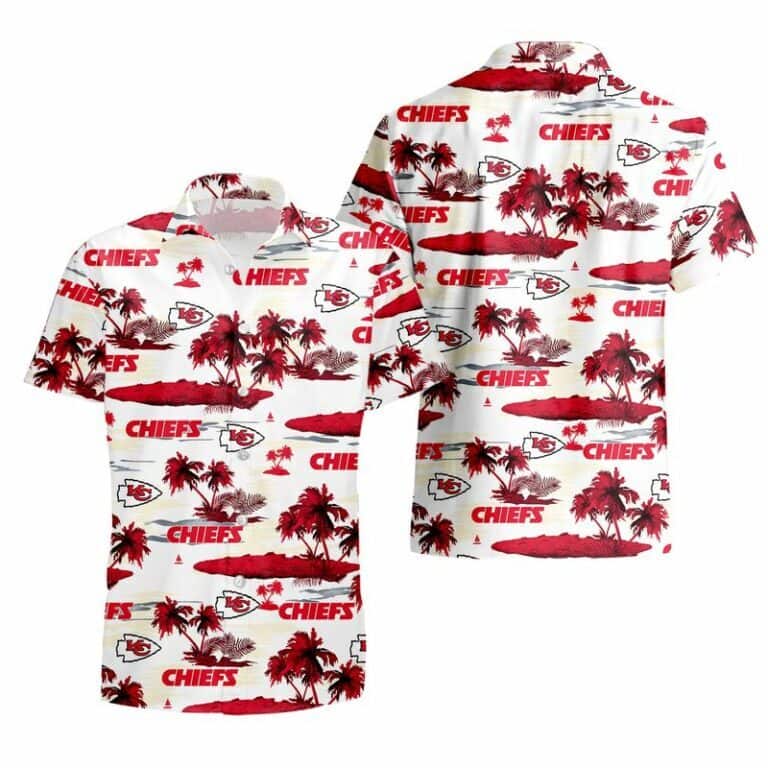 Summer Aloha NFL Kansas City Chiefs Hawaiian Shirt Coconut Tree Pattern Summer Aloha NFL Kansas City Chiefs Hawaiian Shirt Coconut Tree Pattern