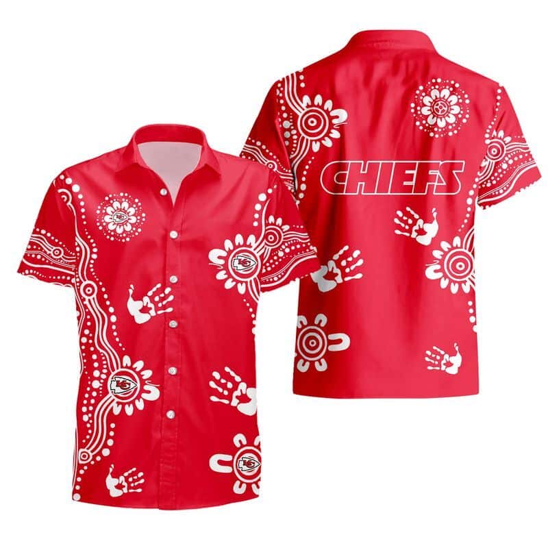 NFL Kansas City Chiefs Hawaiian Shirt Red Aloha Beach Lovers Gift