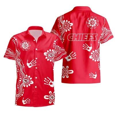 NFL Kansas City Chiefs Hawaiian Shirt Red Aloha Beach Lovers Gift NFL Kansas City Chiefs Hawaiian Shirt Red Aloha Beach Lovers Gift