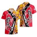 NFL Kansas City Chiefs Hawaiian Shirt Dancing Skull Gift For Football Fans NFL Kansas City Chiefs Hawaiian Shirt Dancing Skull Gift For Football Fans