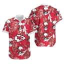 NFL Kansas City Chiefs Hawaiian Shirt Rose Skull Best Beach Gift NFL Kansas City Chiefs Hawaiian Shirt Rose Skull Best Beach Gift
