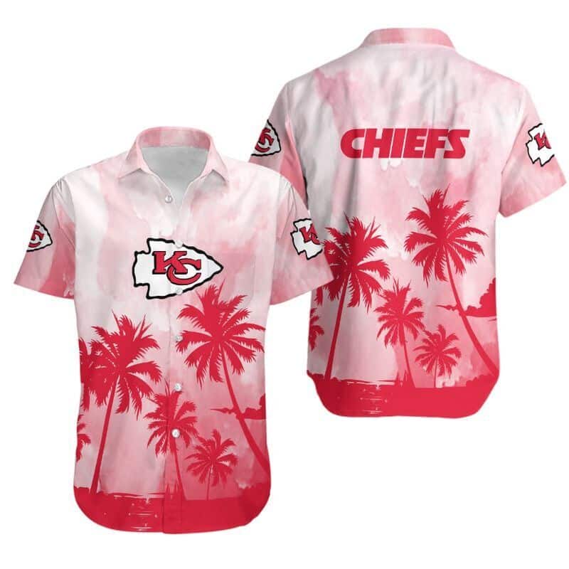 NFL Kansas City Chiefs Hawaiian Shirt Coconut Trees Summer Beach Gift