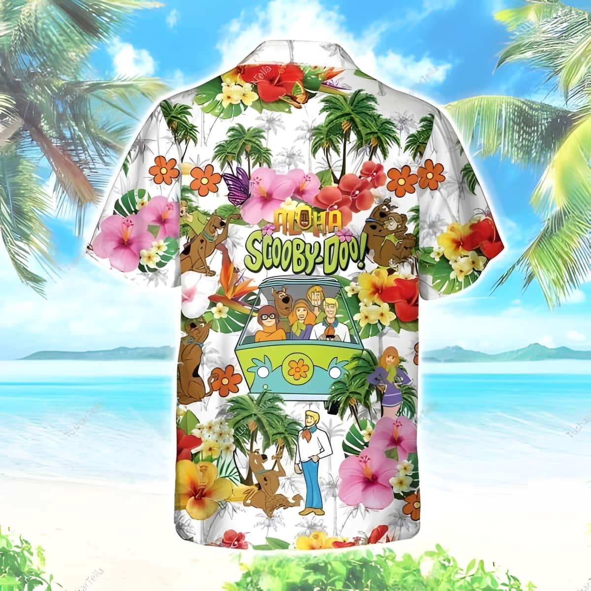 Summer Aloha Scooby Doo Hawaiian Shirt Tropical Flower Pattern Summer Aloha Scooby Doo Hawaiian Shirt Tropical Flower Pattern