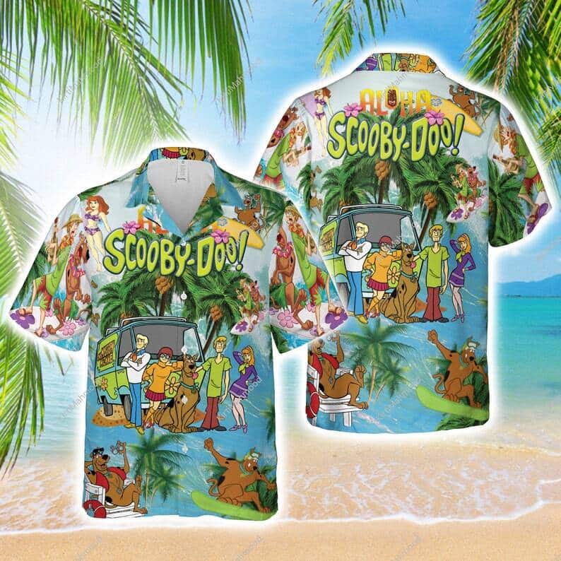 Summer Aloha Scooby Doo Hawaiian Shirt Tropical Flower Beach Gift For Friend