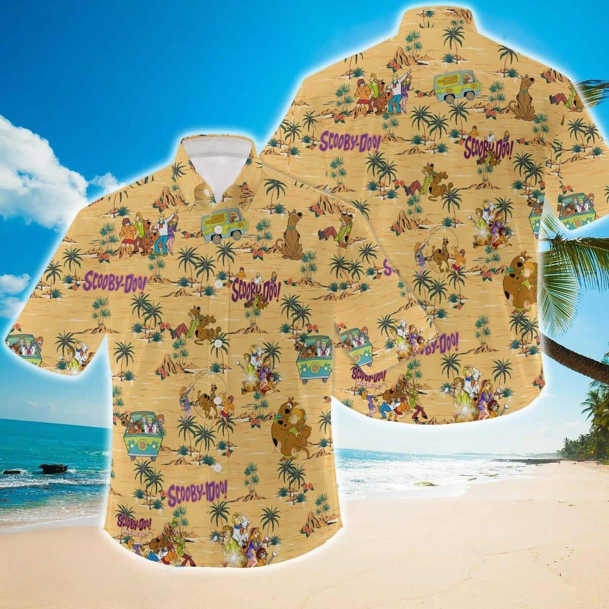 Scooby Doo Hawaiian Shirt Beach Gift For Him Scooby Doo Hawaiian Shirt Beach Gift For Him