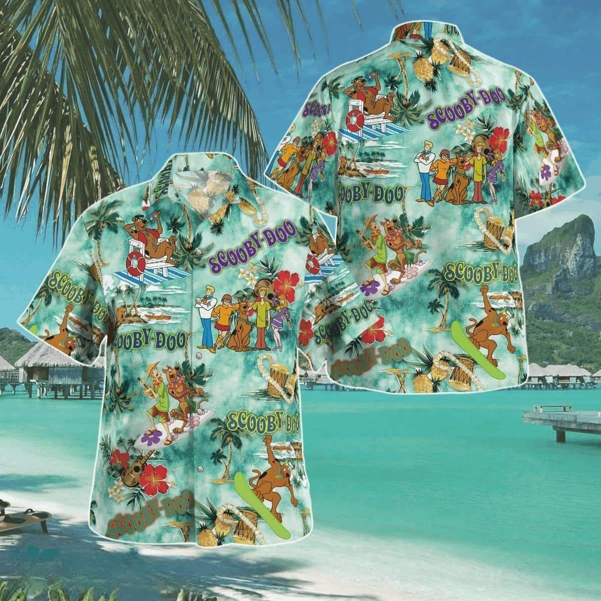 Scooby Doo Hawaiian Shirt Tropical Flower Pattern Trendy Summer Gift