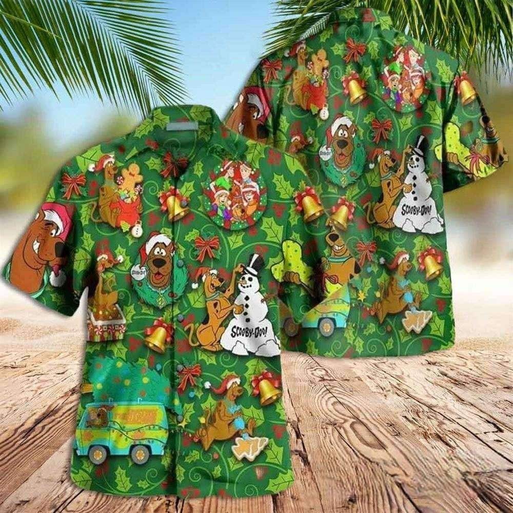 Green Scooby Doo Hawaiian Shirt Summer Gift For Friends Green Scooby Doo Hawaiian Shirt Summer Gift For Friends
