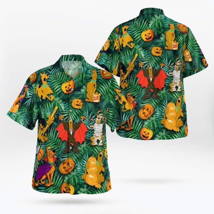 Scooby Doo Hawaiian Shirt Halloween Gift For Beach Lovers Scooby Doo Hawaiian Shirt Halloween Gift For Beach Lovers