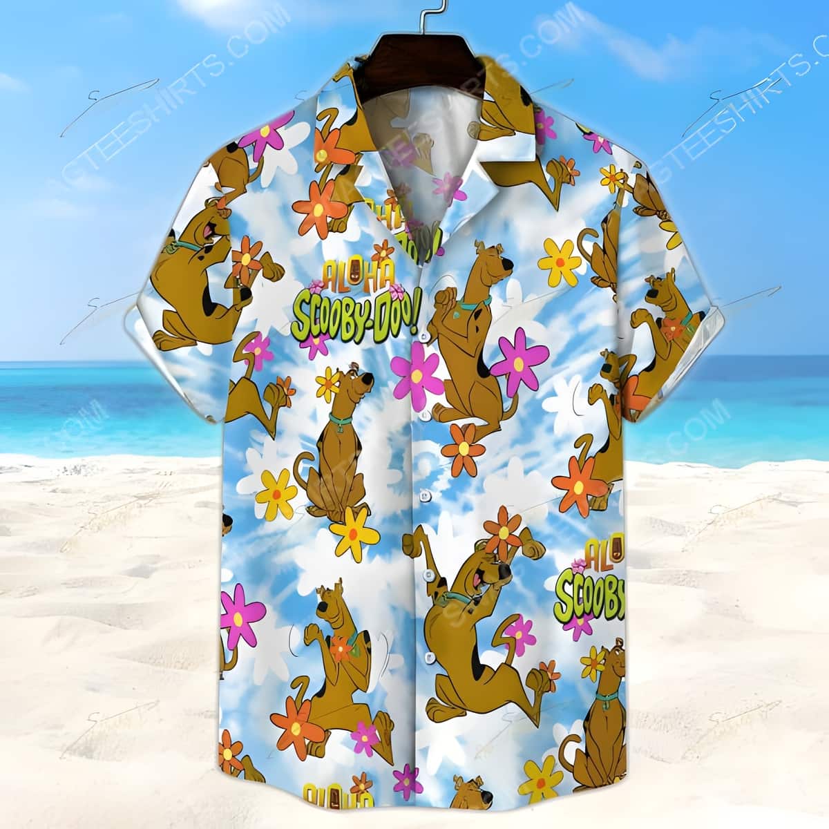 Tropical Aloha Scooby Doo Hawaiian Shirt Summer Beach Gift