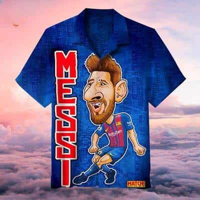 Funny Aloha Lionel Messi Hawaiian Shirt Gift For Football Fans