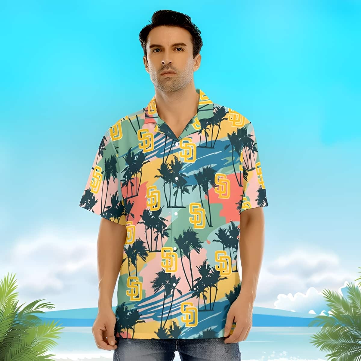 MLB San Diego Padres Hawaiian Shirt Dual Colors Beach Lovers Gift MLB San Diego Padres Hawaiian Shirt Dual Colors Beach Lovers Gift