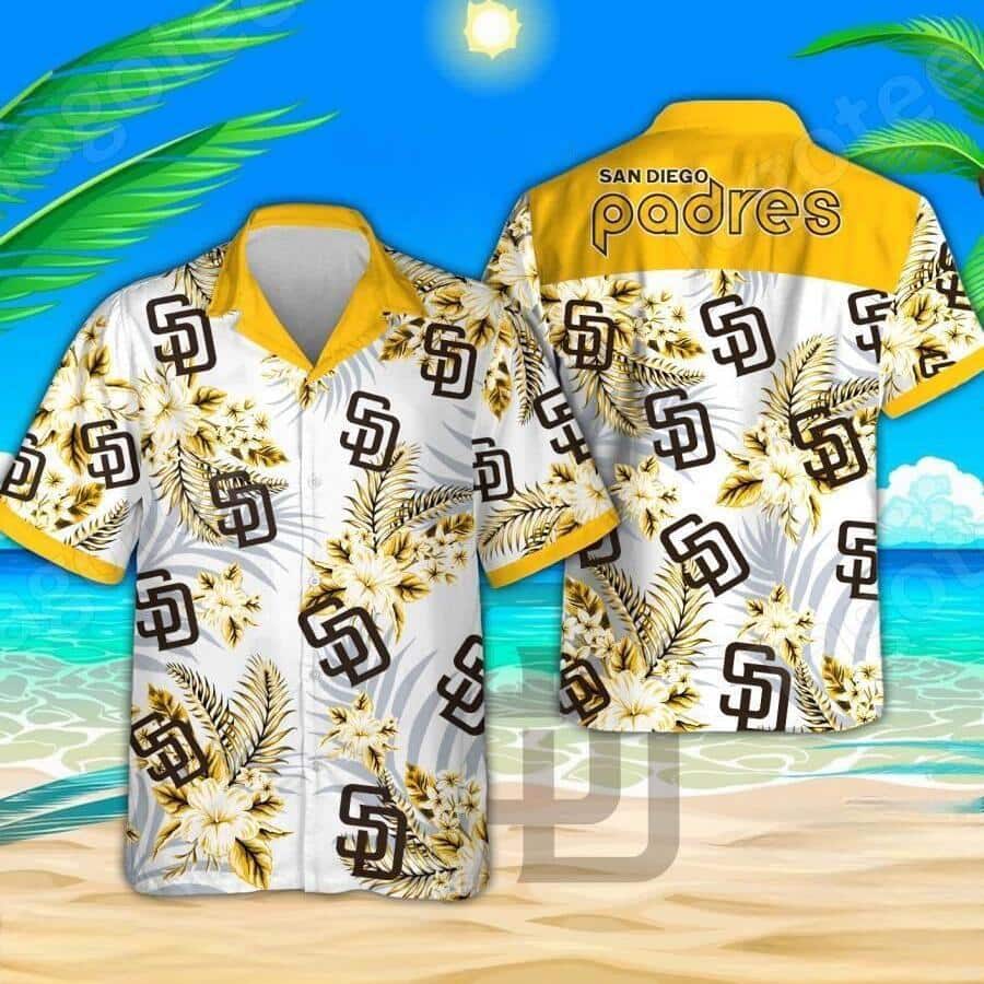 Beach Aloha MLB San Diego Padres Hawaiian Shirt Flower Pattern Beach Aloha MLB San Diego Padres Hawaiian Shirt Flower Pattern