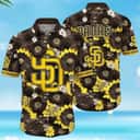 MLB San Diego Padres Hawaiian Shirt Flowers Pattern Best Beach Gift MLB San Diego Padres Hawaiian Shirt Flowers Pattern Best Beach Gift