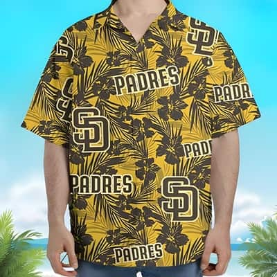 Yellow Aloha MLB San Diego Padres Hawaiian Shirt Tropical Flower Pattern Yellow Aloha MLB San Diego Padres Hawaiian Shirt Tropical Flower Pattern