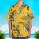 Yellow Aloha MLB San Diego Padres Hawaiian Shirt Palm Leaves Pattern Yellow Aloha MLB San Diego Padres Hawaiian Shirt Palm Leaves Pattern