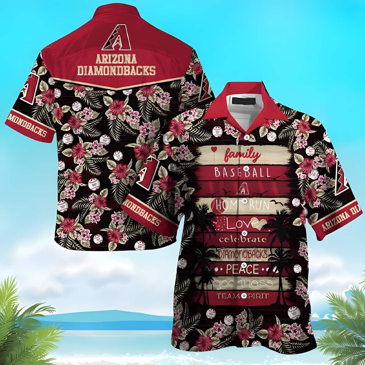 MLB Arizona Diamondbacks Hawaiian Shirt Family Baseball Beach Lovers Gift
