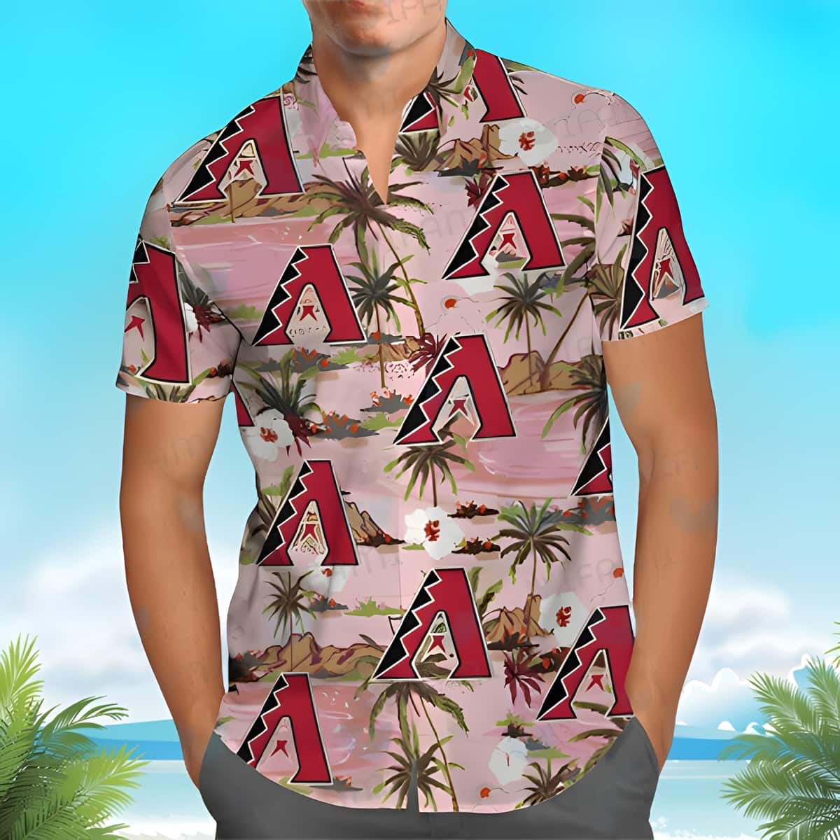 MLB Arizona Diamondbacks Hawaiian Shirt Island Pattern Best Beach Gift