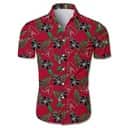 MLB Arizona Diamondbacks Hawaiian Shirt Tropical Flower Red Aloha