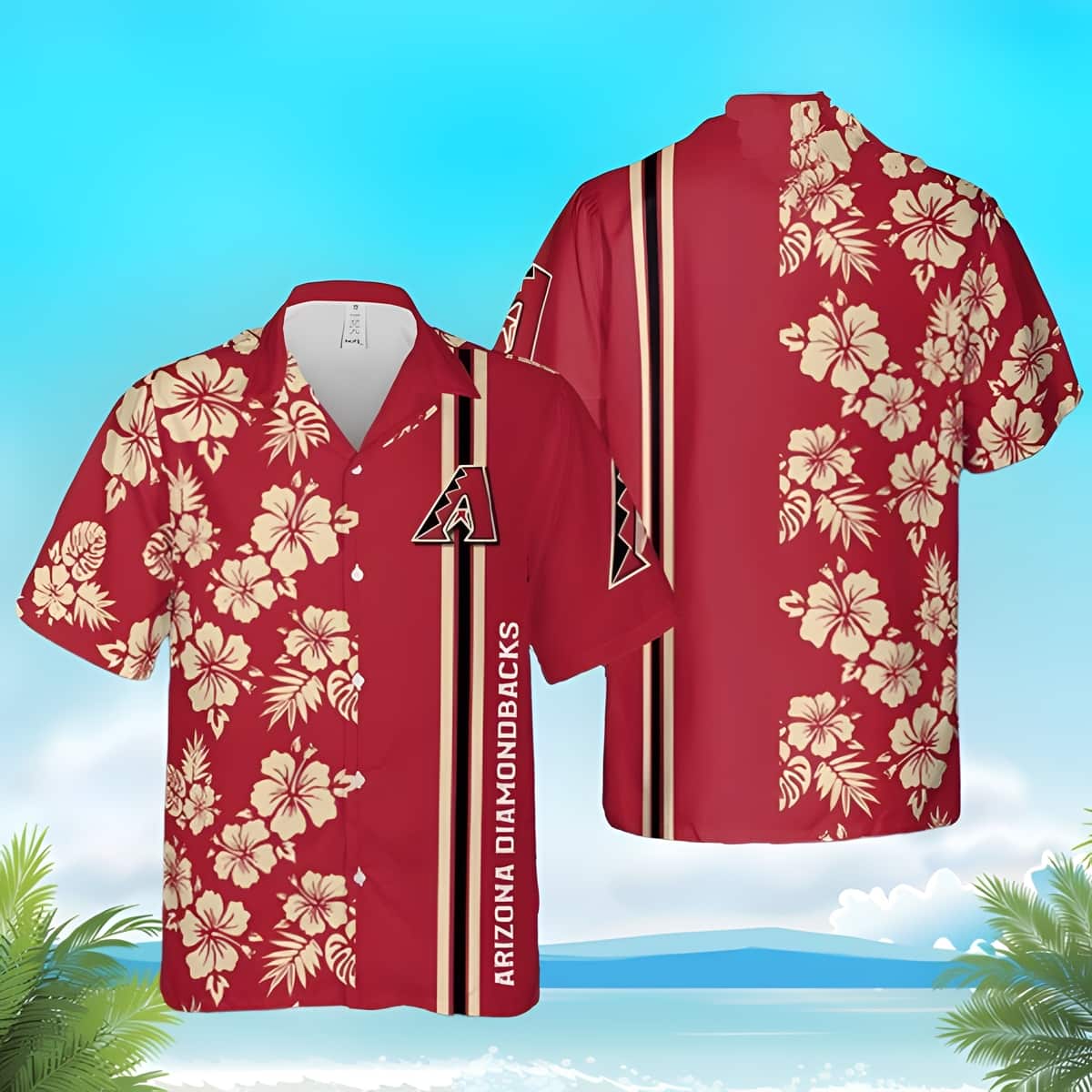 Red Aloha MLB Arizona Diamondbacks Hawaiian Shirt Beach Gift For Him Red Aloha MLB Arizona Diamondbacks Hawaiian Shirt Beach Gift For Him