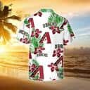 White Aloha MLB Arizona Diamondbacks Hawaiian Shirt Hibiscus Flower Pattern White Aloha MLB Arizona Diamondbacks Hawaiian Shirt Hibiscus Flower Pattern